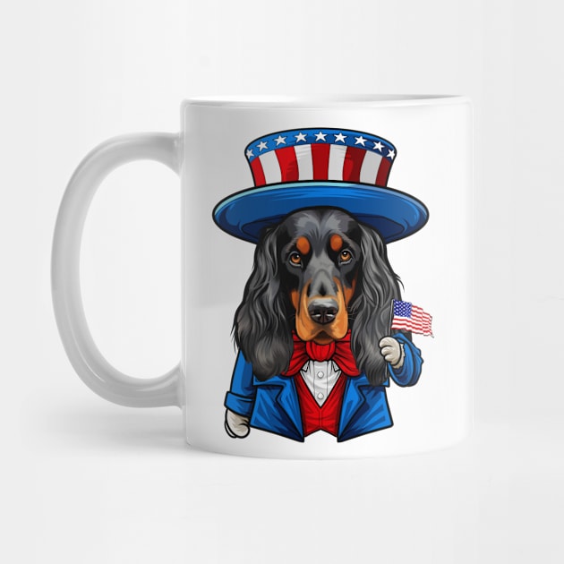 Funny 4th of July Gordon Setter Dog by whyitsme